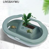 Nhà bò sát bền 1PC với hộp đựng rùa nhựa có thể tháo rời Đảo Basking