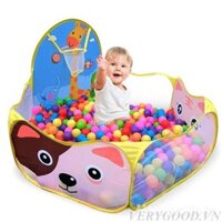 Nhà Bóng Lều Bóng Tặng Kèm 100 Quả Bóng Nhựa Cho Bé