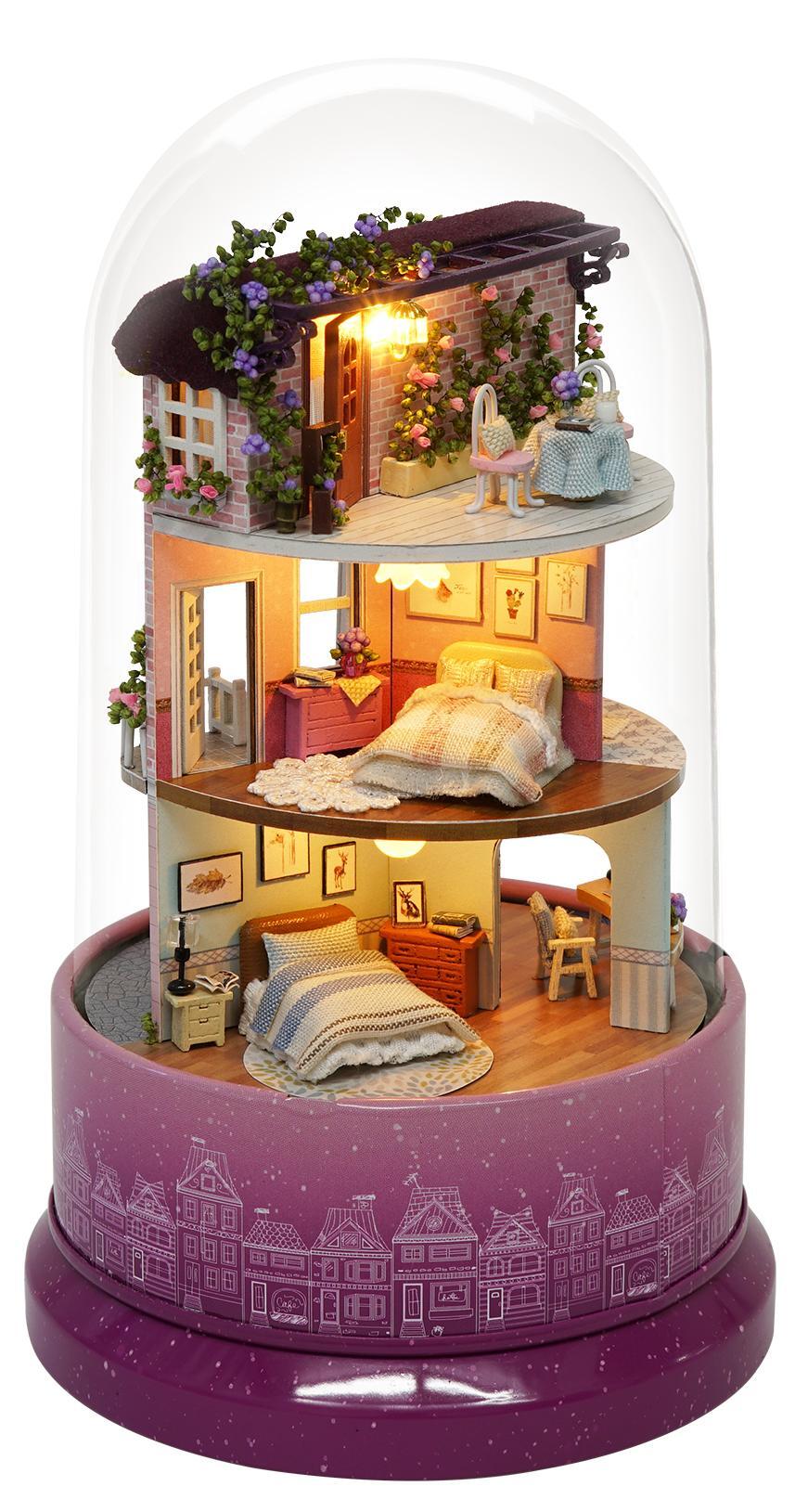 Đồ chơi mô hình DIY sáng tạo nhà búp bê gỗ mini kiểu dạng hộp sữa 1 tầng  làm quà tặng phụ kiện trang trí Nhà Sữa Cute  MixASale
