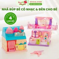Nhà búp bê mini có âm thanh Mideer Magic Dollhouse Mô hình ngôi nhà kẹo ngọt cho bé gái 2 3 4 5 tuổi