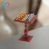 Nhà Búp Bê Thu Nhỏ Bộ Cờ Vua Vàng Và Mini Quà Tặng Cờ Vua Nhà Đồ Chơi Cho Phòng Mini Trang Trí Bàn Trang Trí