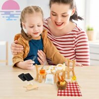 Nhà Búp Bê Thu Nhỏ Phụ Kiện Nhà Bếp Thu Nhỏ Bộ Đồ Chơi Nhà Bếp Mini Nội Thất Nhà Búp Bê Playset SHOPSKC0877