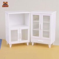 Nhà Búp Bê Tủ Kệ Bảo Quản Tỉ Lệ 1: 12 Thu Nhỏ Đồ Trang Trí Nhà Bếp Tủ Sách Mô Hình Cho Đồ Ăn Nhà Búp Bê Phụ Kiện