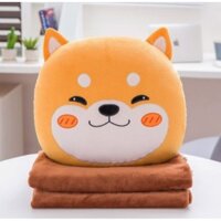 Nhà Cam Bộ chăn gối văn phòng, gấu bông kèm mền 3 trong 1 (gối, chăn, ủ tay) siêu tiện lợi