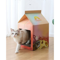 Nhà Cào Móng Cho Mèo Chất Liệu Bìa Giấy Cứng Carton