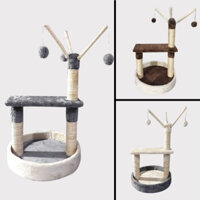 Nhà cây cho mèo kết hợp trụ cào móng xinh xắn CT00060