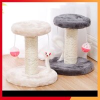 Nhà cây cho mèo thú cưng cào móng đồ chơi cattree cho mèo 1 cột đế tròn