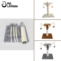 Nhà cây kết hợp trụ cào móng cho mèo 3 bóng CT00007