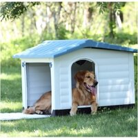 Nhà cho chó bằng nhựa có hiên XINDING Pet House 424