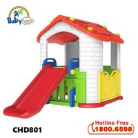 Nhà chơi cầu trượt cho bé BBT Global phong cách Hàn Quốc CHD801