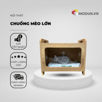 Nhà chó/mèo, chuồng chó/mèo gỗ mdf chống ẩm-thiết kế hiện đại, xinh xắn nm002