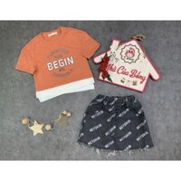 Nhà của Bống - Chân váy jeans bé gái hàng quảng châu form chữ A size 14 - 24 kg