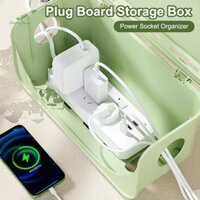 [Nhà Điện] Hộp Bảo Quản Cáp Bảng Cắm Hộp Bảo Quản Chống Bụi Ổ Cắm Sạc Sắp Xếp Dây Hộp Đựng Dây Gia Đình Máy Tính Để Bàn Giá Đỡ mới