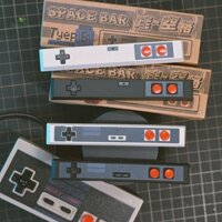 [Nhà Điện] Tay Cầm Chơi Game Retro Keycap 6.25u spacebar Artisan Keycap Chất Liệu ABS Cho Công Tắc MX Cho Bàn Phím Cơ Chơi Game Đen Trắng mới