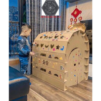 Nhà Giấy CARTON Lắp Ghép Thông Minh Cho Bé