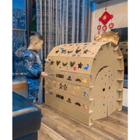 Nhà Giấy CARTON Lắp Ghép Thông Minh Cho Bé tiện lợi