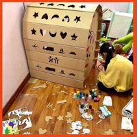 NHÀ GIẤY CARTON LẮP GHÉP THÔNG MINH CHO BÉ