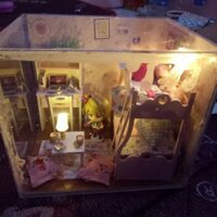 Nhà gỗ búp bê diy/ đã ráp sẵn