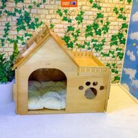 Nhà Gỗ Cho Chó Mèo DH010