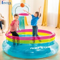 Nhà hơi, nhà banh nhún kèm ném bóng rổ INTEX 48265