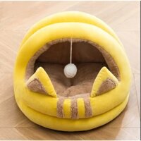 nhà lông tai mèo cho mèo con (lồng tai xám, vàng, hồng)