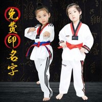 Nhà máy Bán hàng trực tiếp Bộ đồ Taekwondo Taekwondo Học sinh tiểu học Taekwondo Bộ đồ tập luyện dành cho người lớn Bộ đồ Taekwondo Thắt lưng đen Bộ đồ Taekwondo Trẻ em ~250222L L L