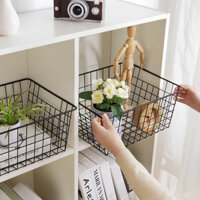 Nhà máy Bán Hàng Trực Tiếp Sắt Giỏ Chứa Đồ Giỏ Chứa Đồ Sắt Giỏ Đựng Đồ Phòng Tắm Để Bàn Sắp Xếp Mỹ Phẩm Giỏ Nhỏ