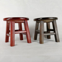 Nhà máy bán trực tiếp phân gỗ nhỏ phân tròn ghế trà phân thấp phân gỗ nguyên khối phân nhỏ ghế đẩu dành cho người lớn