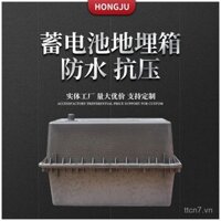 Nhà máy cung cấp trực tiếp hộp pin năng lượng mặt trời 12V 80AH, hộp ngầm chống nước, hộp pin nhựa ngầm