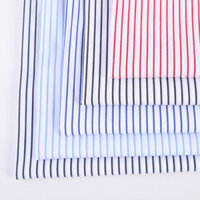 Nhà máy cung cấp trực tiếp vải sọc nhuộm sợi, vải cotton nylon co giãn cho váy nữ, dòng 8305