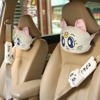 Nhà Máy Cung Cấp Trực Tiếp Thủy Thủ Mặt Trăng Luna Mèo Gối Ô Tô Tựa Đầu Xe Cổ Gối An Toàn Dây Bọc Nội Thất Ô Tô Phụ Kiện