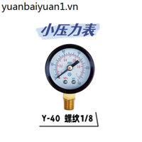 Nhà máy Đường kính bán hàng trực tiếp Xiangy-40 Đồng hồ đo áp suất 50 Đồng hồ đo áp suất nhỏ Thép Carbon Chất liệu thép không gỉ Lắp đặt trục