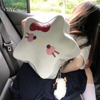 Nhà Máy Thời Trang Nhật Bản Sanrio Hello Kitty Pentagram Ba Lô Kawaii Hoạt Hình Ba Lô Ngôi Sao Túi Thời Trang PU Schoolbag Cho Bé Gái Quà Tặng Sinh Nhật QrhYK