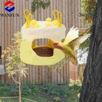 Nhà ngủ chim RADIANTEDGE, Tổ bánh vẹt thoáng khí chống cắn, Thảm hai mặt hang động chim có móc Võng vẹt làm mát cho vẹt Budgerigar Vẹt