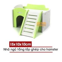 Nhà Ngủ Tầng Lửng Cho Hamster (Gỗ - Tự Lắp Ráp)