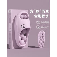 Nhà Nhanh Khô Nữ Phòng Tắm Phong Cách Mới Mùa Hè Tắt Tiếng Trong Nhà Rò Rỉ 2025 Nam Cặp Đôi Dép Sandal Massage