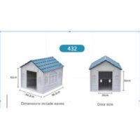 Nhà Nhựa Cao Cấp Cho Chó Mèo XDB 432M - XINDING Dog House 432M