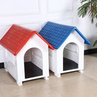 Nhà nhựa cho chó mèo kích thước lớn chống thấm cao cấp - Chuồng nhựa đa năng ngoài trời