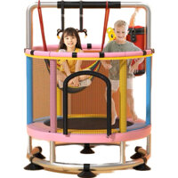Nhà nhún nhảy, nhà bóng cho bé Trampoline Hopkids, bạt nhún quây bóng có xà đơn vận động tăng chiều cao tải trọng 250kg