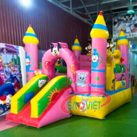 Nhà phao bơm hơi mini cho bé chơi nhún nhảy S09A01-2