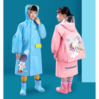 Nhà sản xuất Áo mưa tùy chỉnh Trẻ em 7-12 tuổi Túi đi học dày mở rộng Bé trai Bé gái xuyên biên giới ngoại thương Poncho