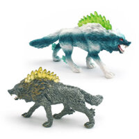 ★Nhà sản xuất Bán buôn★Mô Phỏng Truyền Thuyết Phương Tây Huyền Thoại Warcraft Mô Hình Động Vật Trẻ Em Nhận Thức Lông Vàng Sói Tuyết Băng Sói Đồ Trang Trí Đồ Chơi