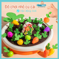 Nhà SoongBộ đồ chơi nhổ cà rốt nông trại, nhổ củ cải tăng phản xạ tập cầm nắm, tập ghi nhớ đồ vật, phân biệt các loại củ
