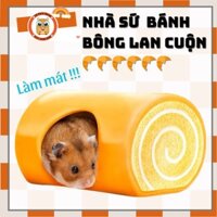 Nhà sứ bánh bông lan cuộn cho hamster