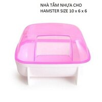 NHÀ TẮM NHỰA CHO HAMSTER SIZE 10 x 6 x 6