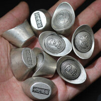 Nhà Thanh Cũ Bạc Thỏi Bạc Da Qing Thư Viện Bạc Cổ Cổ Bạc Đồng Xu Bạc Nguyên Chất Bạc Vỡ Bạc Sản Xuất Tại Dongchang 25 / 3 * 27