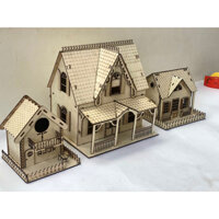 Nhà thiết kế gỗ, đồ dùng trang trí mầm non