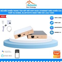 【Nhà thông minh】Bộ Điều Khiển Trung Tâm TUYA (Gatewway) Wifi, Ethernet, Zigbee, Bluetooth, Mặt kính viền kim loại...