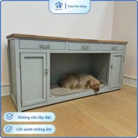 Nhà thú cưng đa năng, Chuồng chó, mèo gỗ MDF cao cấp, Nhà thú cưng giá xưởng KHÔNG CẦN LẮP ĐẶT C01