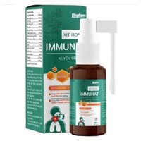 [Nhà thuốc 085]- Xịt họng Immunat - Giúp Vệ Sinh, Làm sạch Vùng Miệng Họng- Giảm Ho- Bigfam - chai 30ml